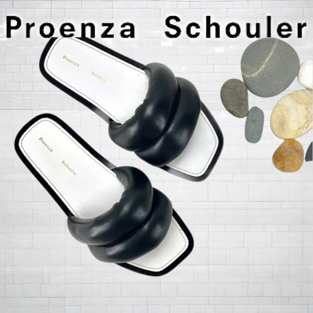 NEW Puffy Lambskin Leather Sandals by Proenza Schouler
